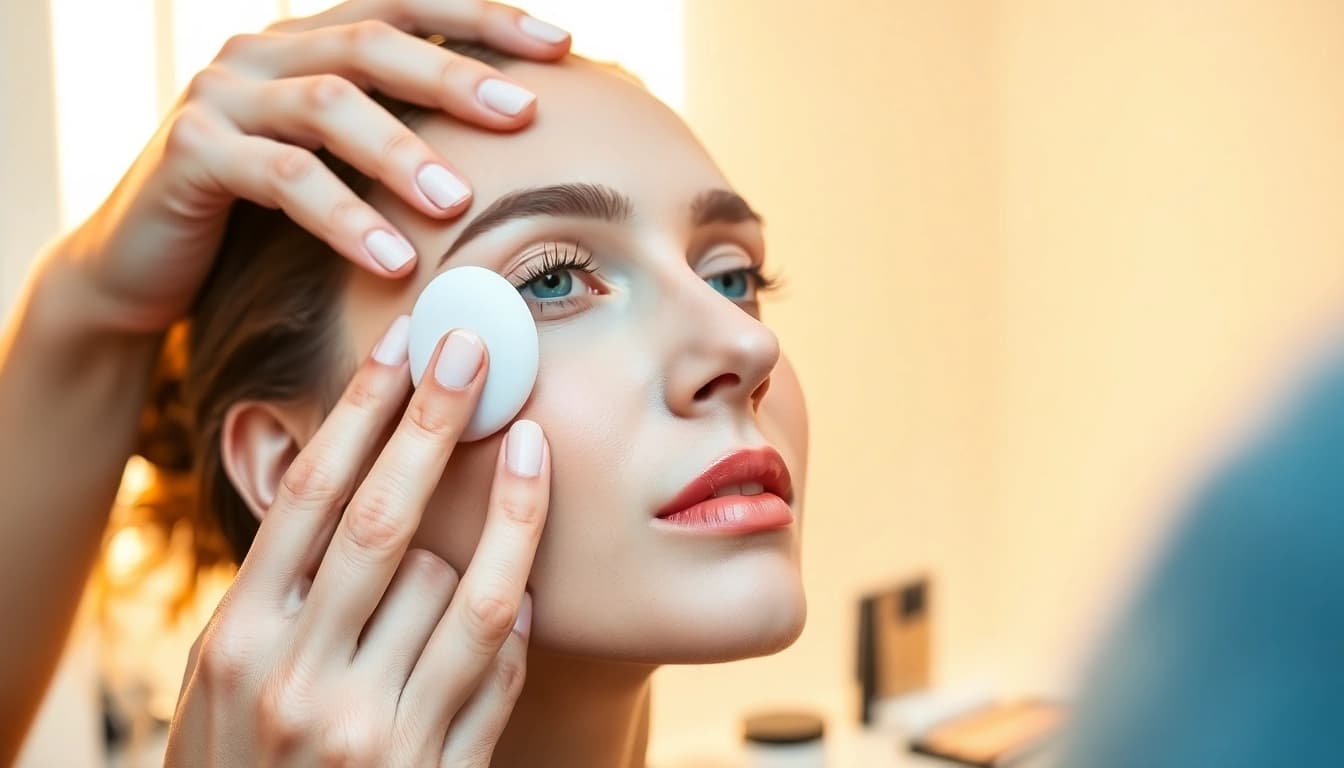 Apply silicone sponge makeup for a flawless finish on your canvas.