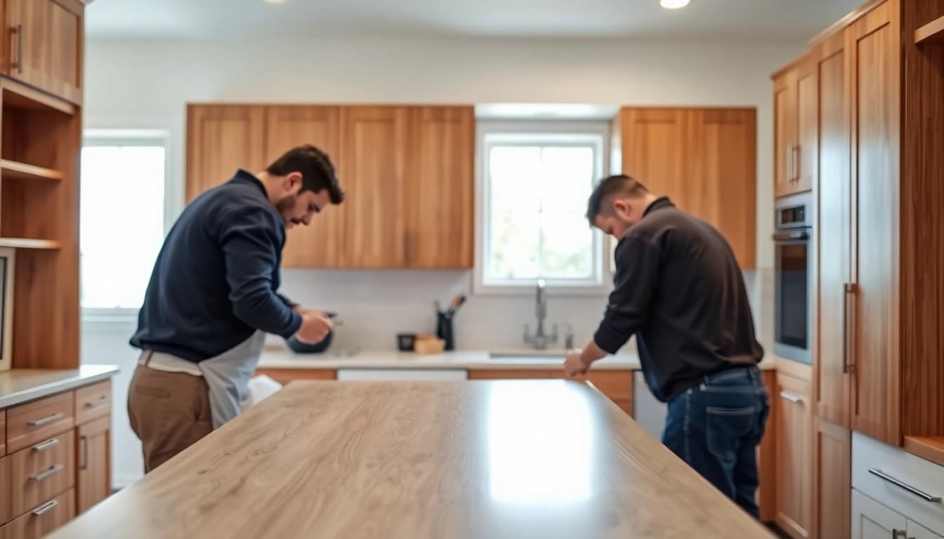 Transform your space with Cabinet Refacing Saint Petersburg FL highlighting modern kitchen cabinetry.