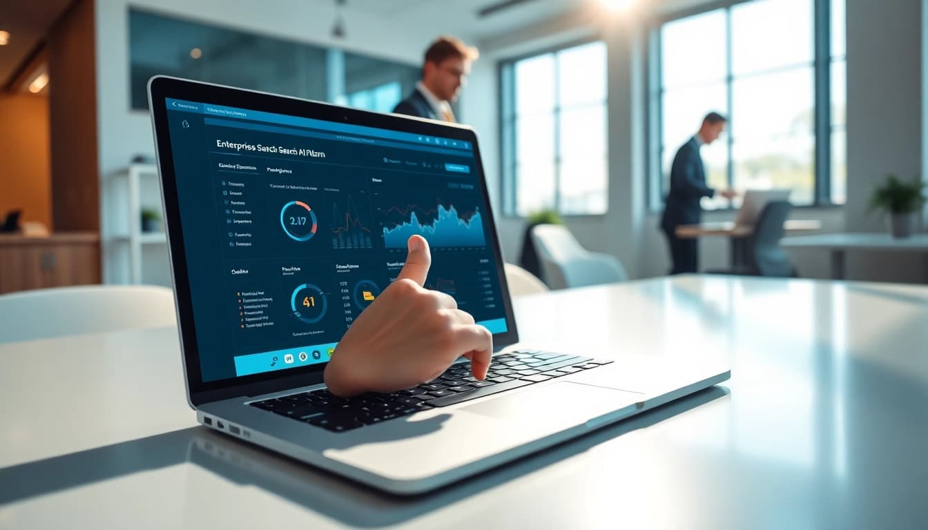 Enhance productivity with enterprise search ai through intuitive software design in a collaborative workspace.
