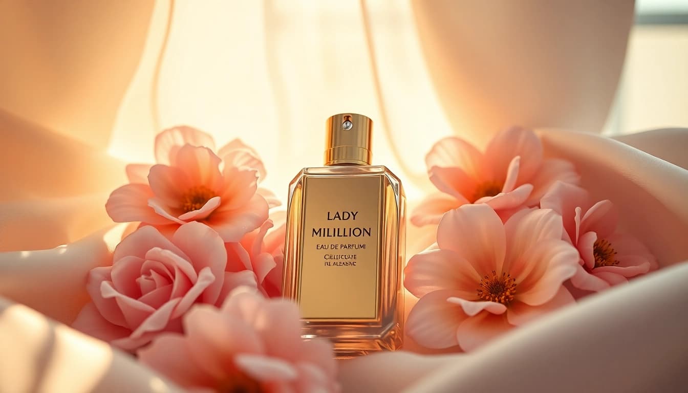 Find the cheapest lady million scent in a beautiful setting with an elegant bottle.