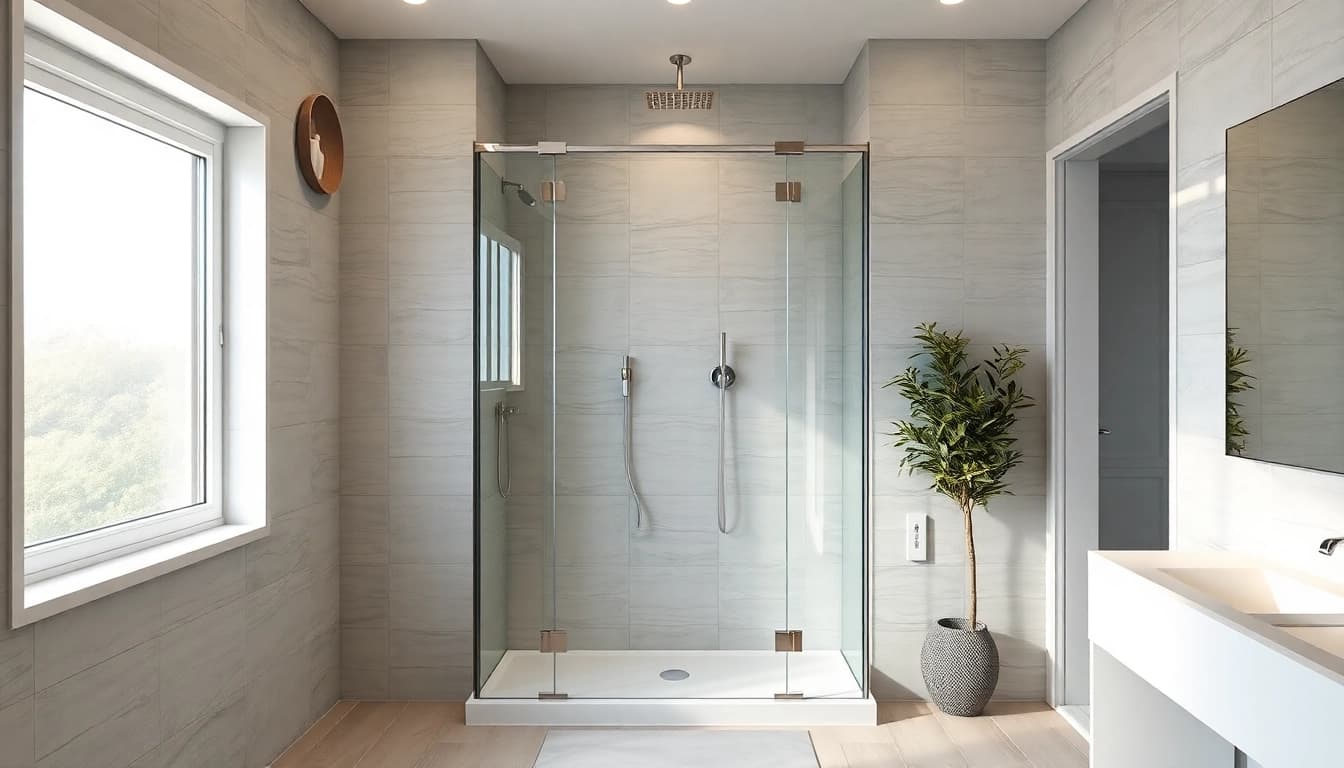 Experience elegant showers Australia with modern design and luxurious finishes in a serene bathroom.