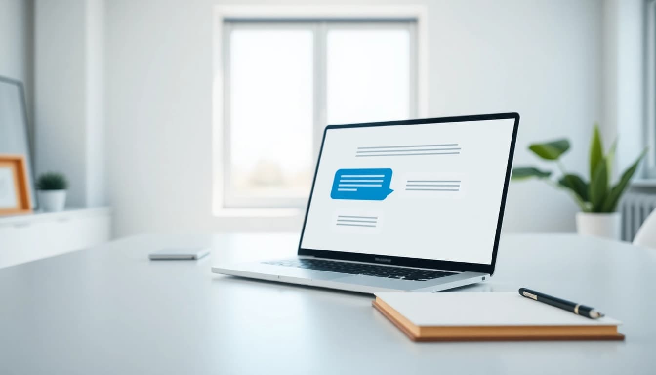 Engaging online chat interface showcasing chatgpt free alternative capabilities in a professional setting.