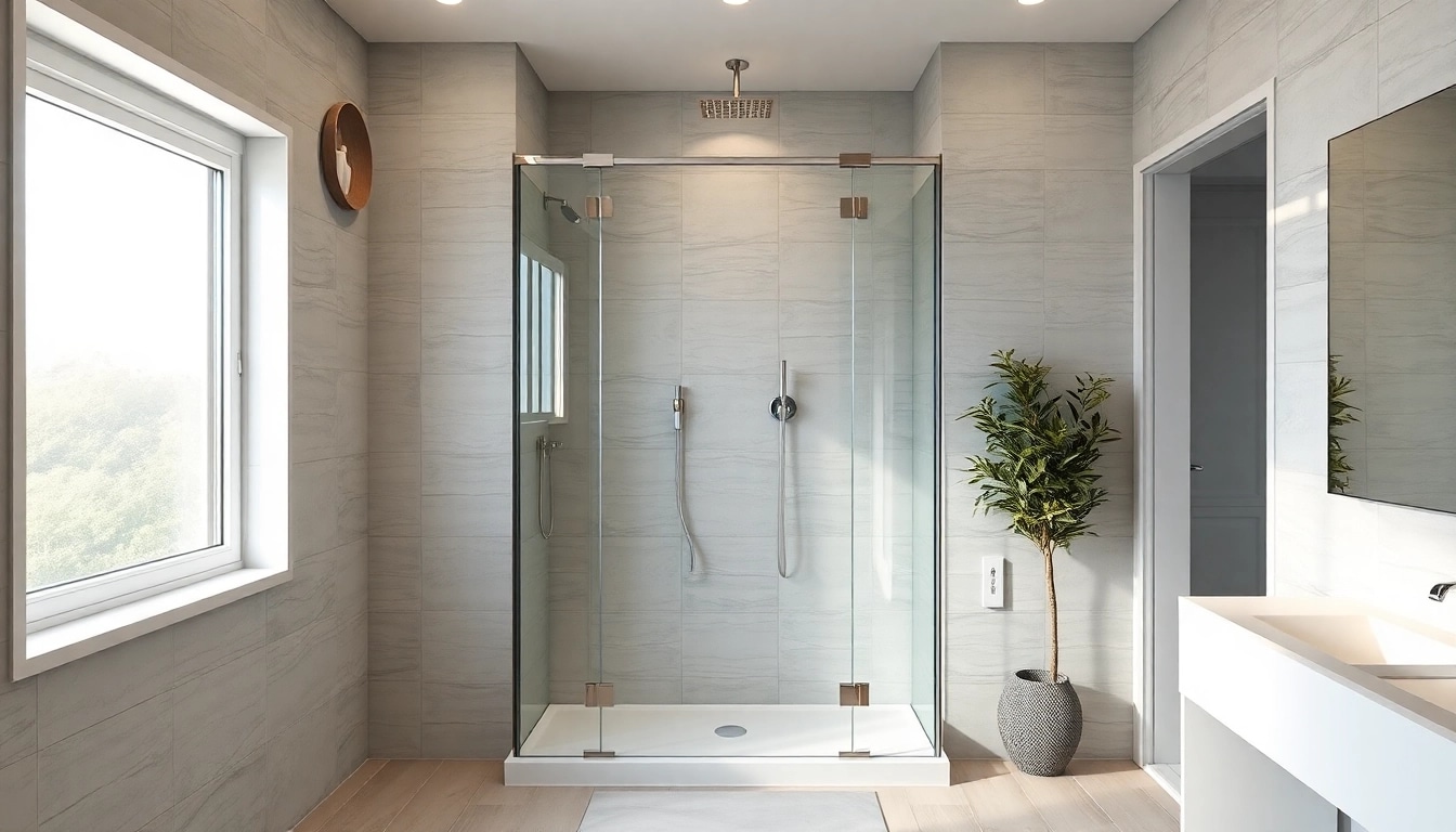 Experience elegant showers Australia with modern design and luxurious finishes in a serene bathroom.