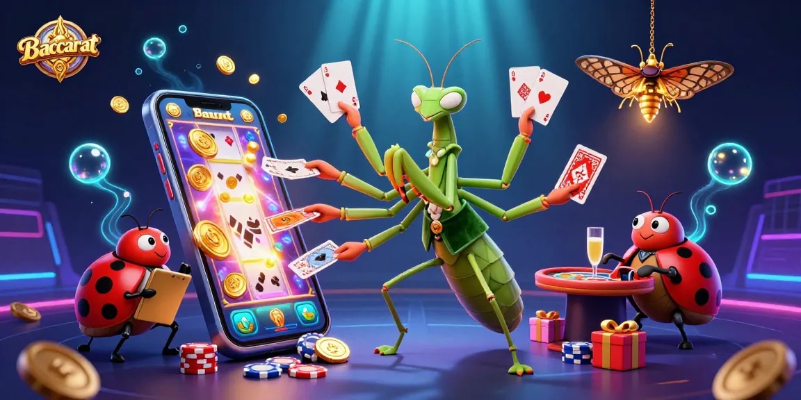 Winning at Baccarat: A vibrant scene showcasing strategy, with engaging casino elements.