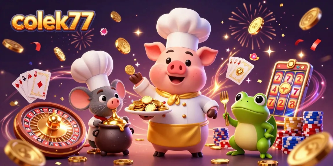 Experience thrilling gameplay at colek77 with exciting gold coin rewards and vibrant casino elements.