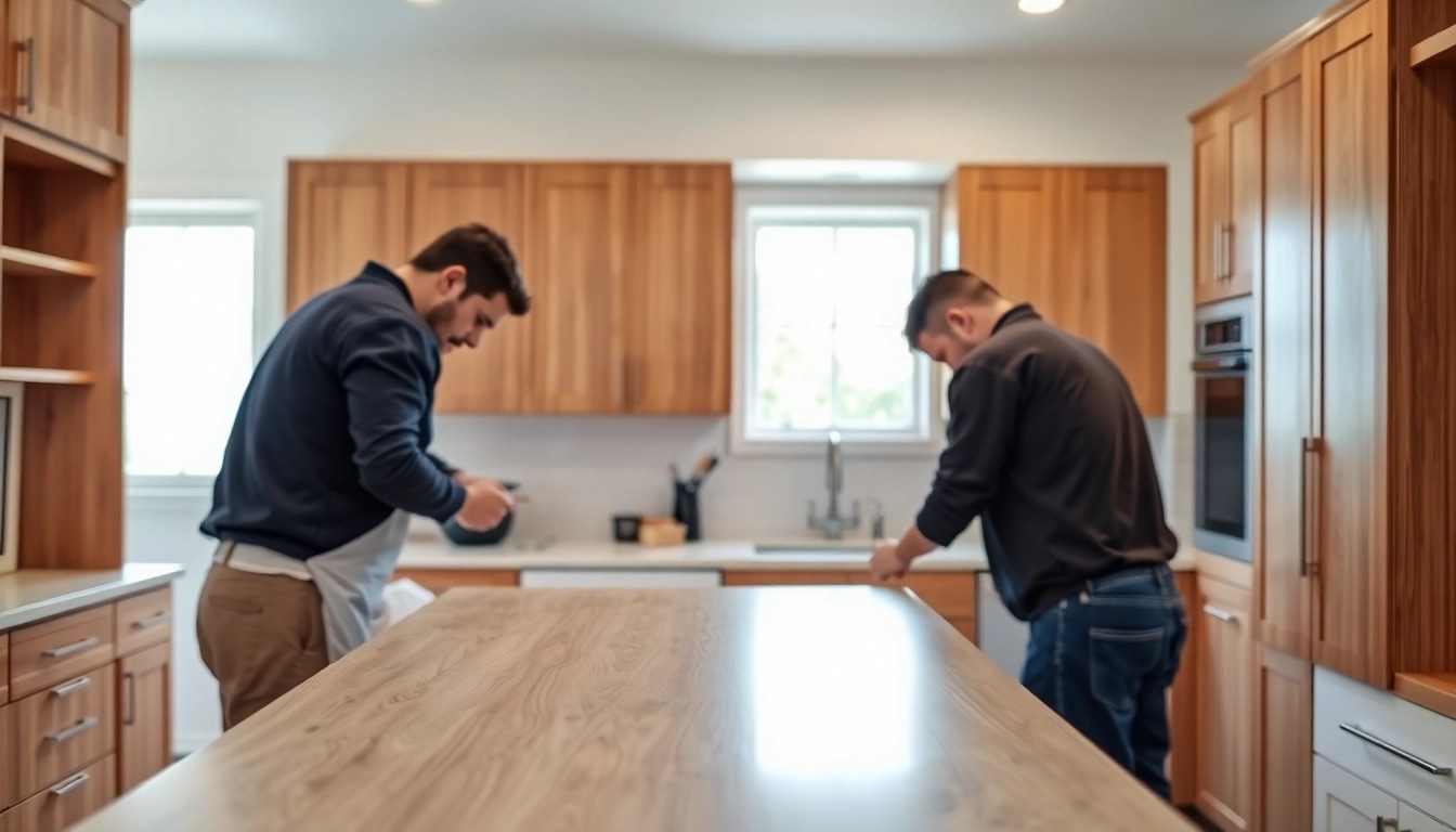 Transform your space with Cabinet Refacing Saint Petersburg FL highlighting modern kitchen cabinetry.