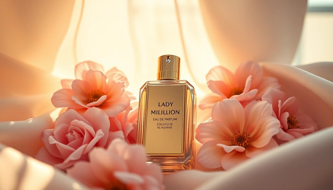 Find the cheapest lady million scent in a beautiful setting with an elegant bottle.