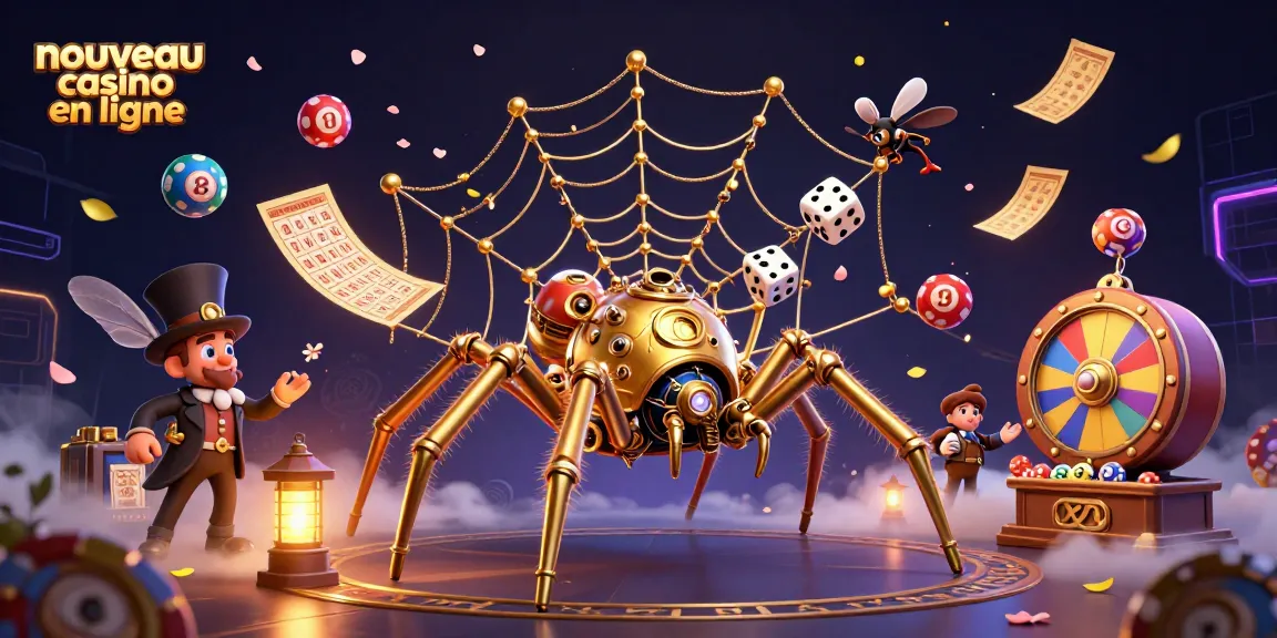 Découvrez le nouveau casino en ligne avec une illustration captivante d'un univers de jeux