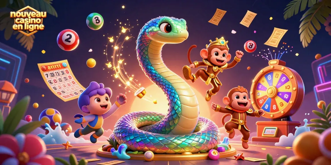 Accédez à un nouveau casino en ligne avec des jeux éblouissants, billets d'or et lots colorés.