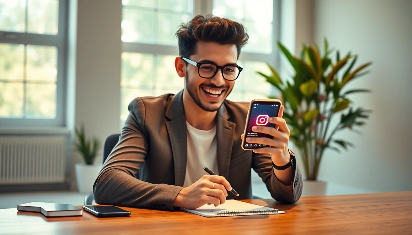 instagram フォロワー 買うでインフルエンサーがSNSを操作するシーン