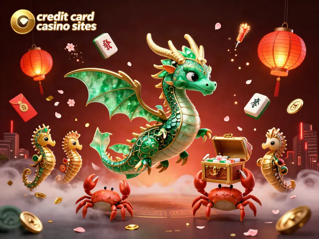 Engage with exhilarating credit card casino sites featuring vibrant 3D illustrations of dynamic characters and game elements.