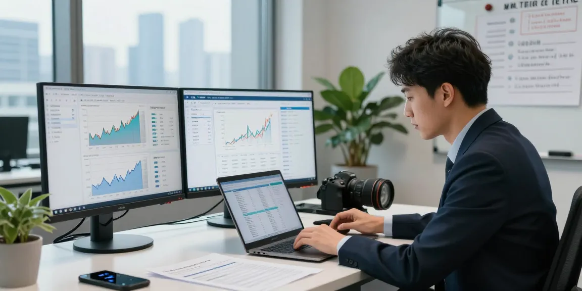 Detailed analysis of financial crime intelligence trends in a modern office setting