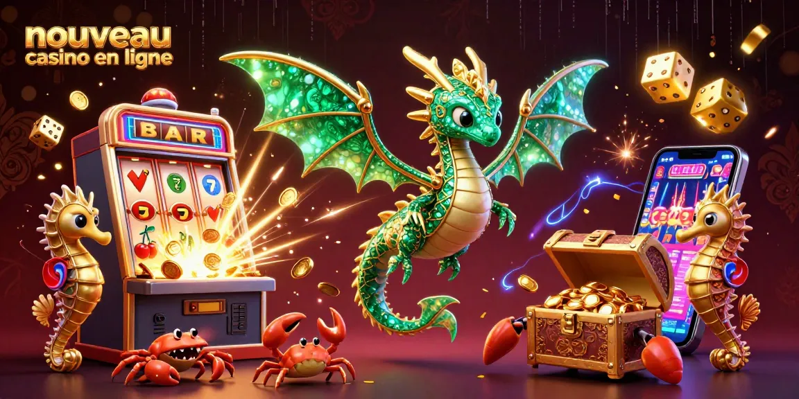 Jouez au nouveau casino en ligne avec des dragons marins et des machines à sous scintillantes.