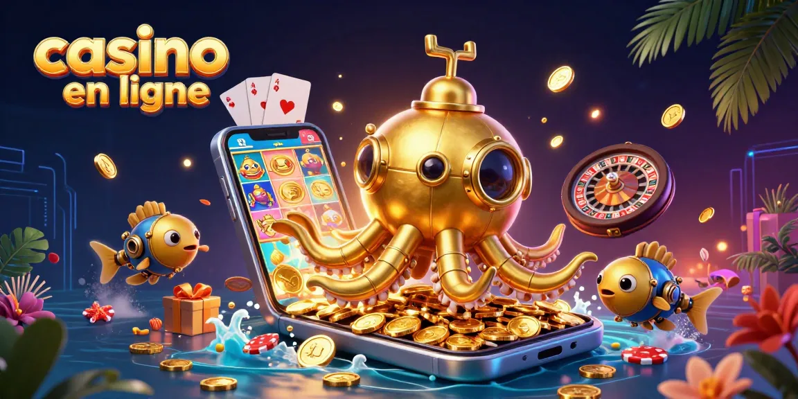 Gagnez avec le casino en ligne en jouant avec le kraken et des machines à sous.