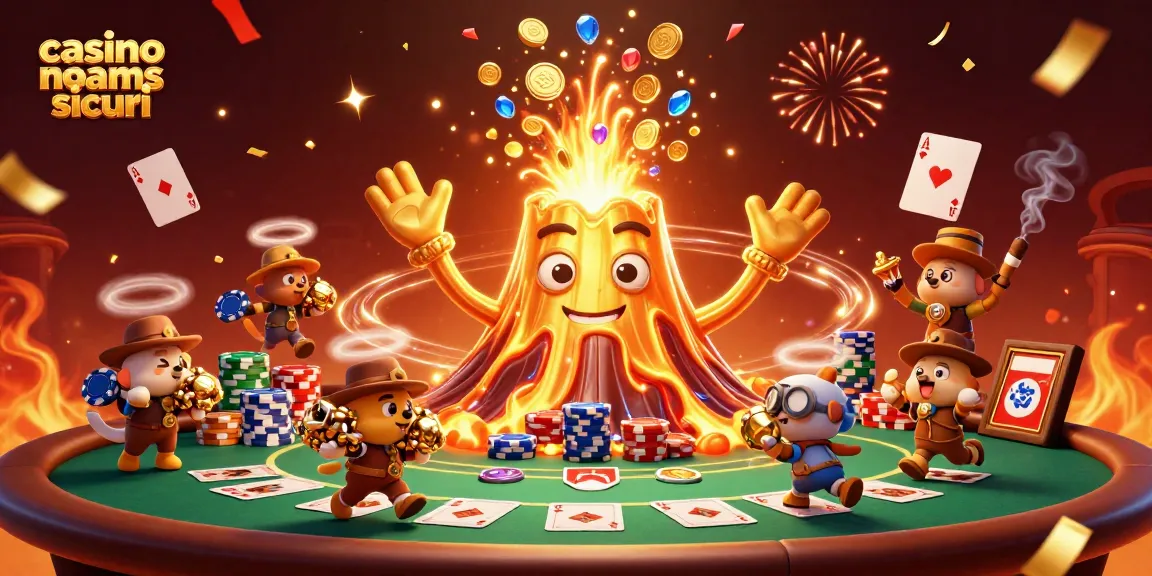 Giocando nei casino non AAMS sicuri, il vulcano dorato erutta monete e tesori, incitando l'azione
