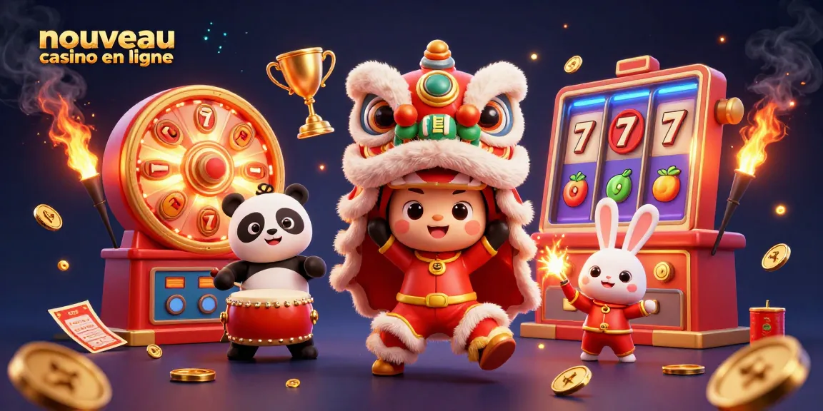 Expérimentez l'excitation au nouveau casino en ligne avec des personnages emblématiques dans une illustration 3D dynamique.