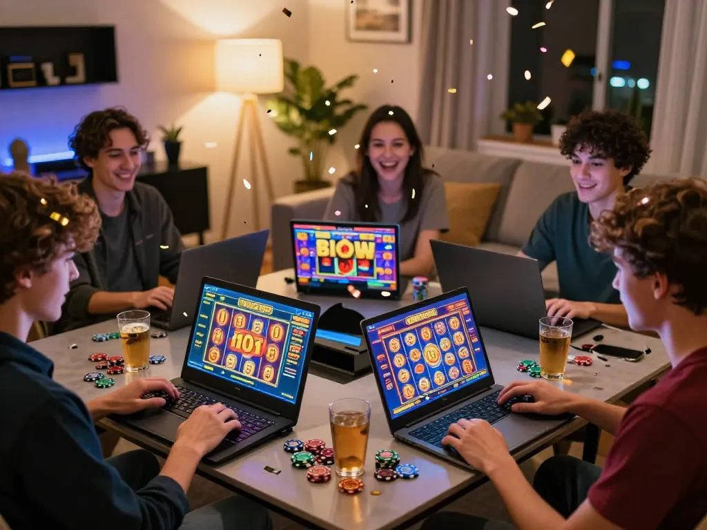 Exciting online gaming moment showcasing players enjoying slot bet 200 with vibrant game visuals and a celebratory atmosphere.