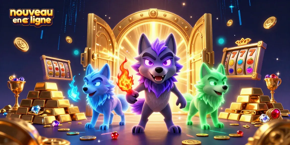 Plonger dans l'univers du nouveau casino en ligne avec un loup fantomatique et des trésors scintillants.