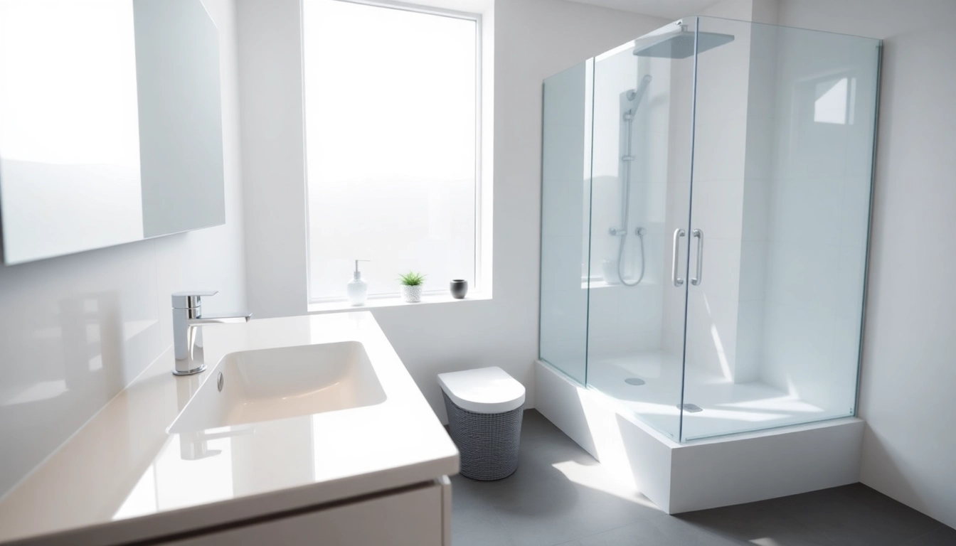 Renovated bathroom with elegant fixtures representing sonni sanitär GmbH's quality services.