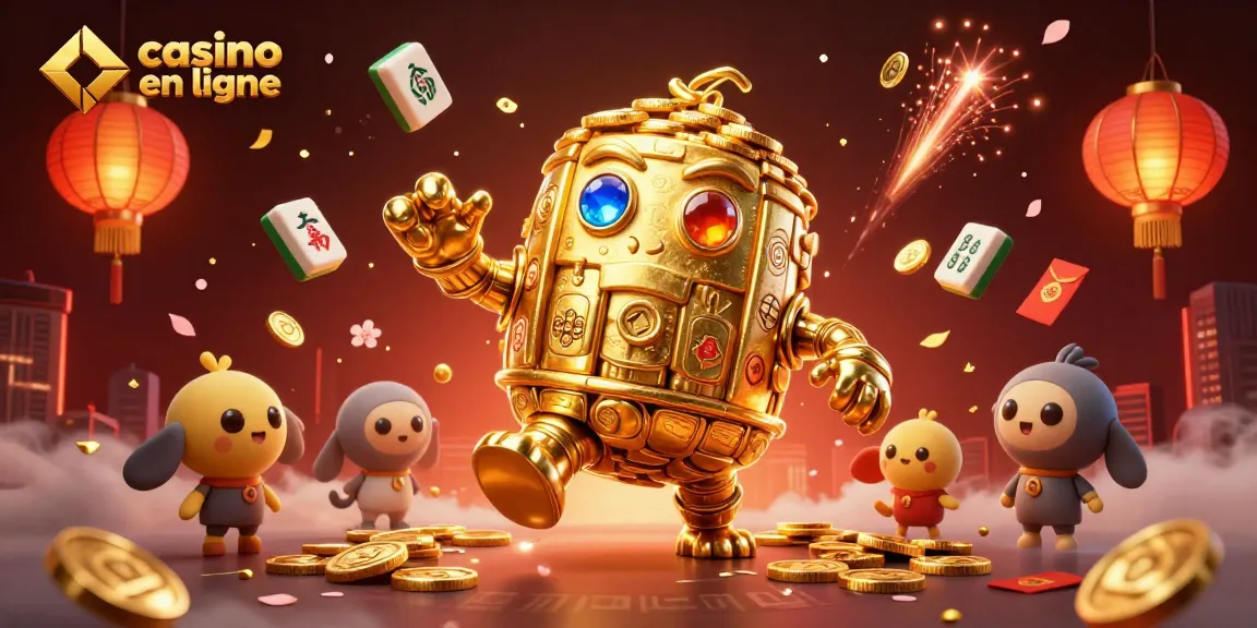 Profitez des jeux passionnants dans un casino en ligne avec des jackpots et un golem doré captivant.