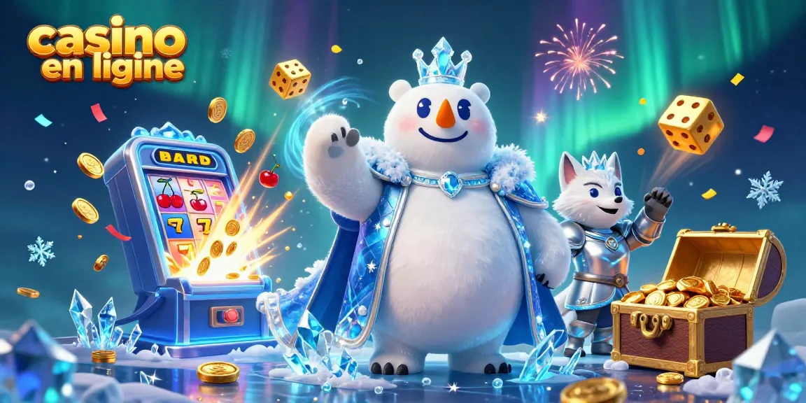 Gagnez avec le casino en ligne en jouant à des machines à sous animées pleines de pièces d'or.