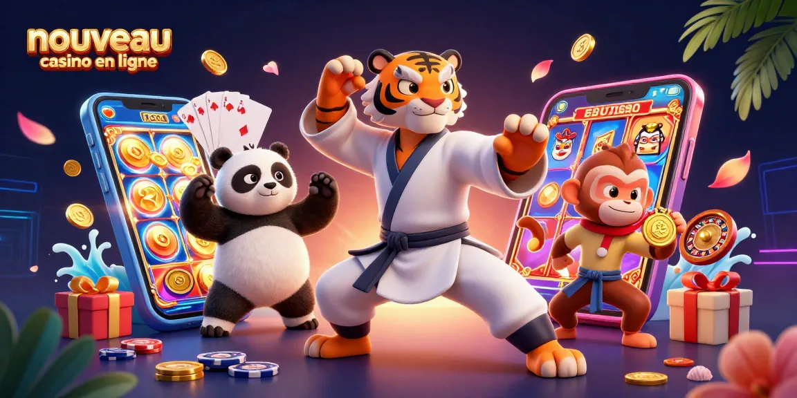 Un nouveau casino en ligne où un tigre maître de kung fu et ses disciples illustrent l'esprit du jeu.