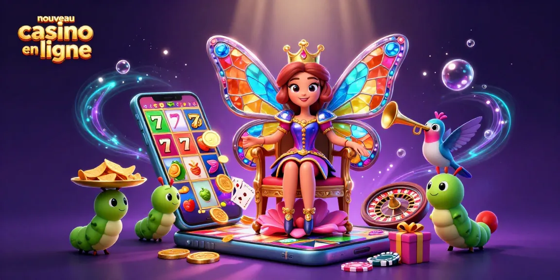 Découvrez le nouveau casino en ligne avec une reine papillon et des jeux animés autour d’elle.