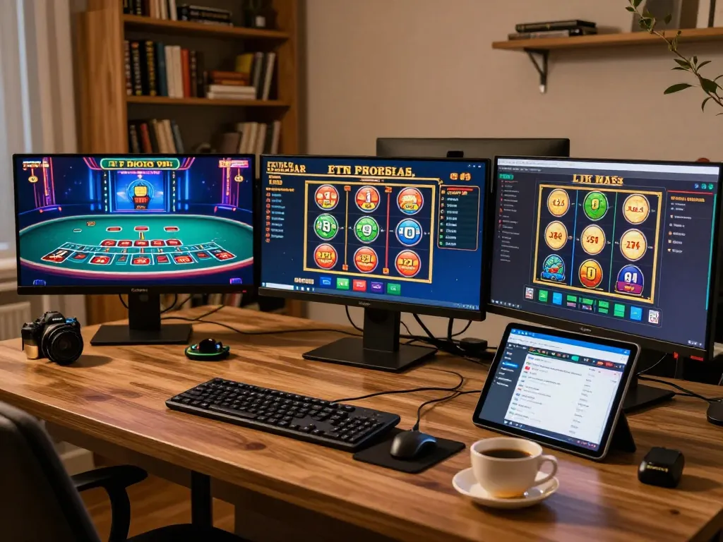 Engaged in online gaming, sungaitoto offers a diverse betting experience with multiple screens.