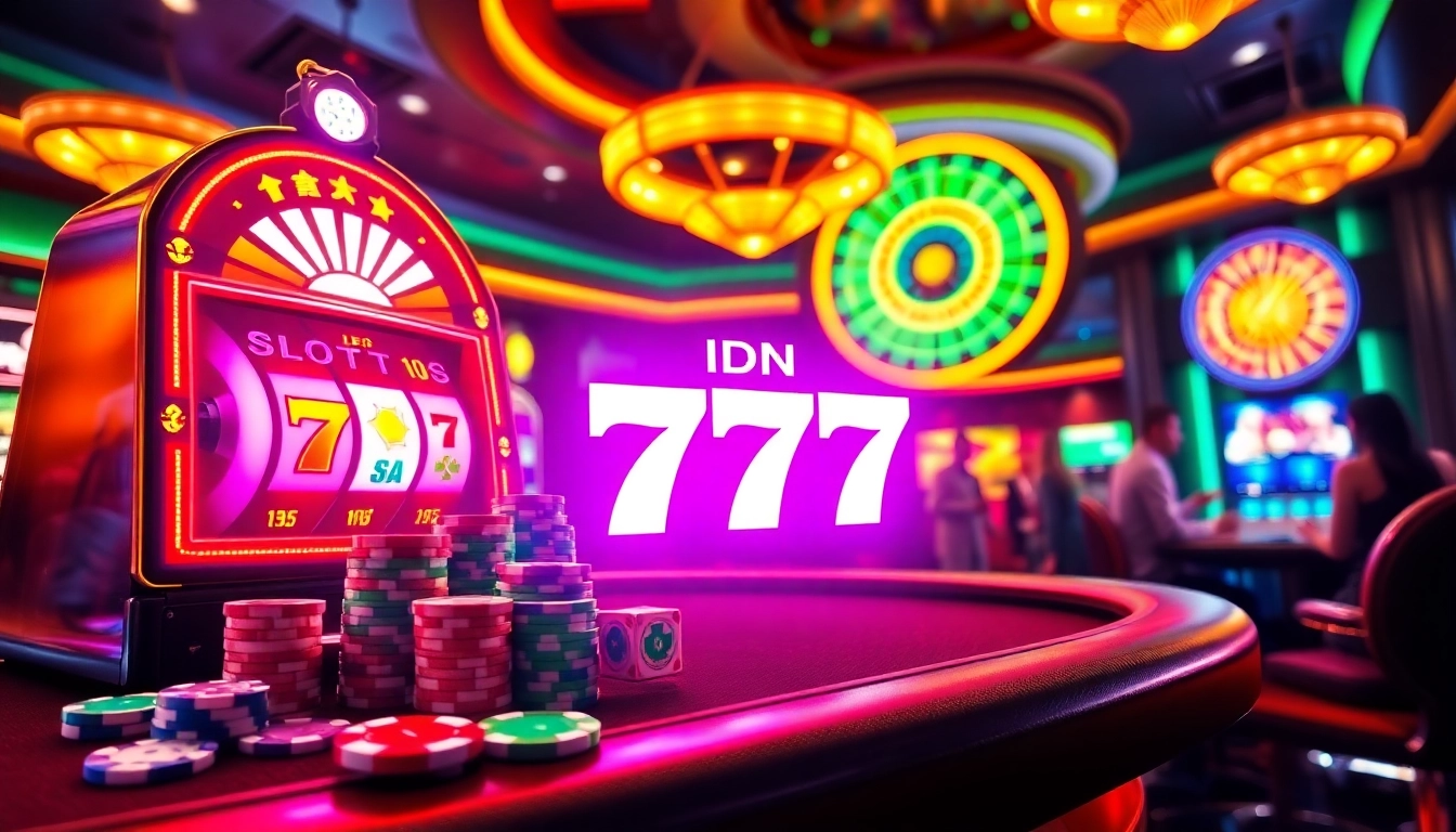 Spin the IDN Slot 777 casino slot machine for exciting wins and thrilling gameplay.