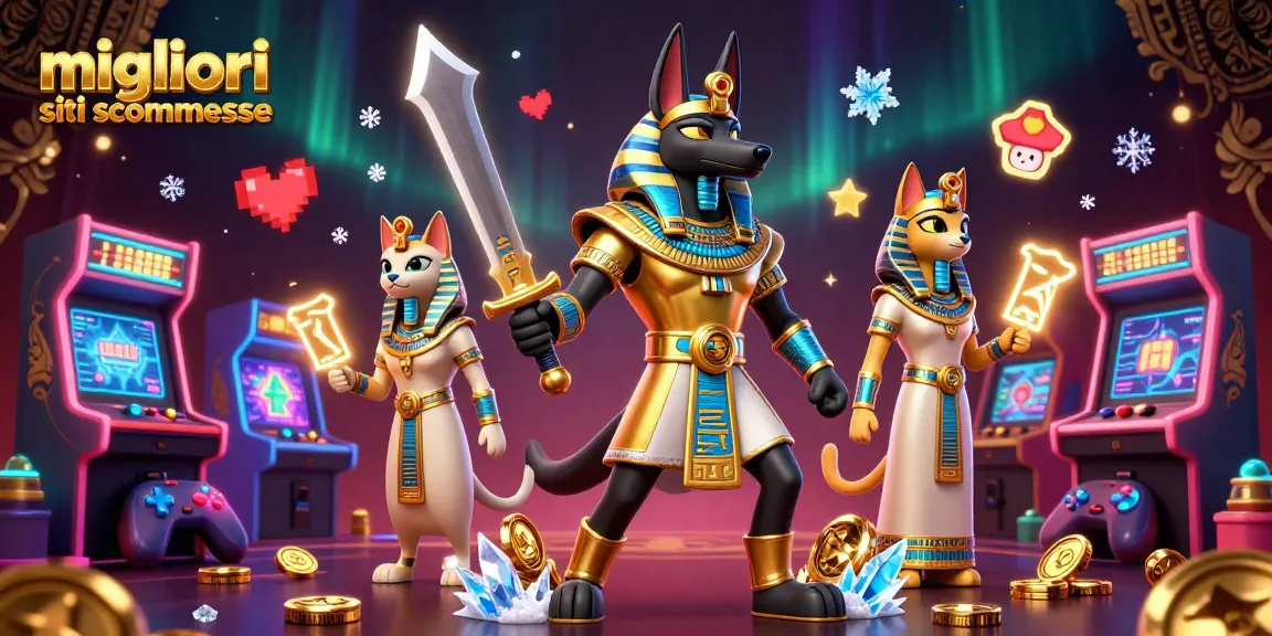 I migliori siti scommesse offrono un'esperienza di gioco unica con Anubis e Bastet in un'illustrazione 3D interattiva.