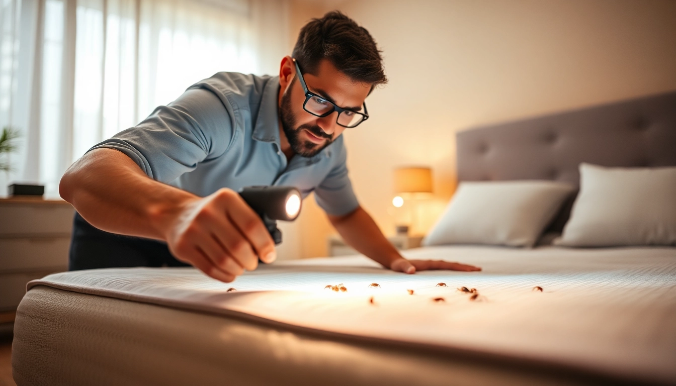 Inspecting a mattress for bed bugs as part of effective bed bug control.