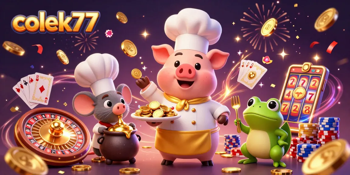 Experience thrilling gameplay at colek77 with exciting gold coin rewards and vibrant casino elements.