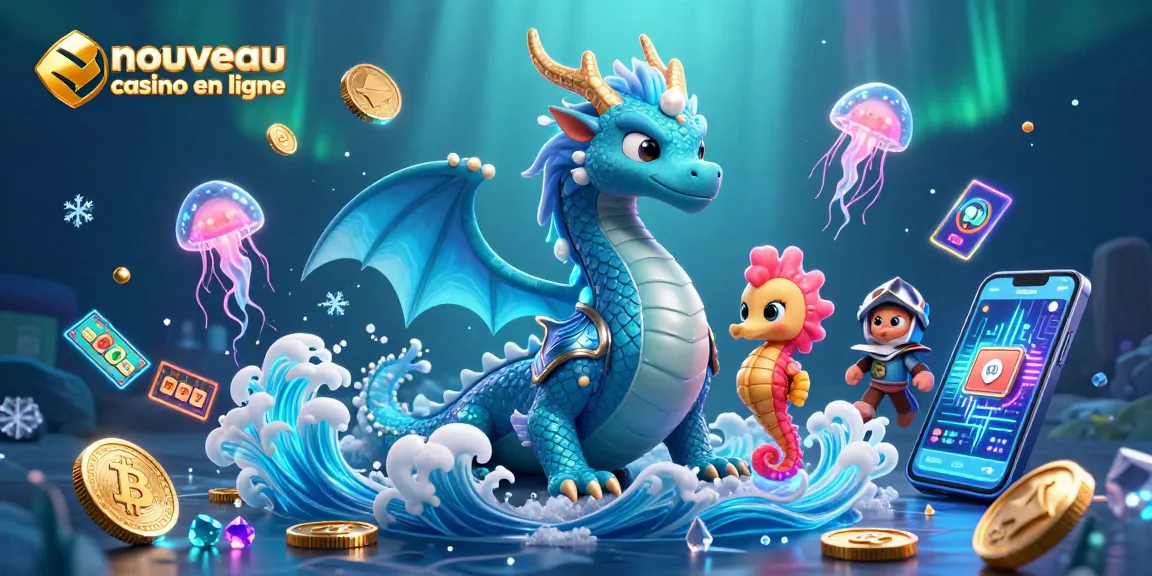 Jouez avec les effets lumineux au nouveau casino en ligne au milieu de dragons marins et de trésors numériques.