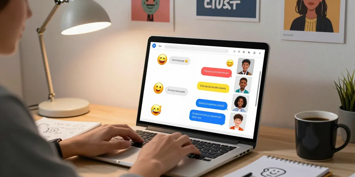 Engaging spicy chat conversation happening on a vibrant AI chatbot interface in a cozy home office.