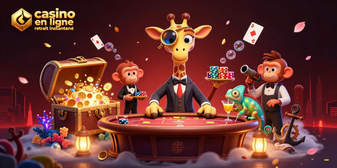 Jouez et gagnez dans un casino en ligne retrait instantané avec cette illustration dynamique.