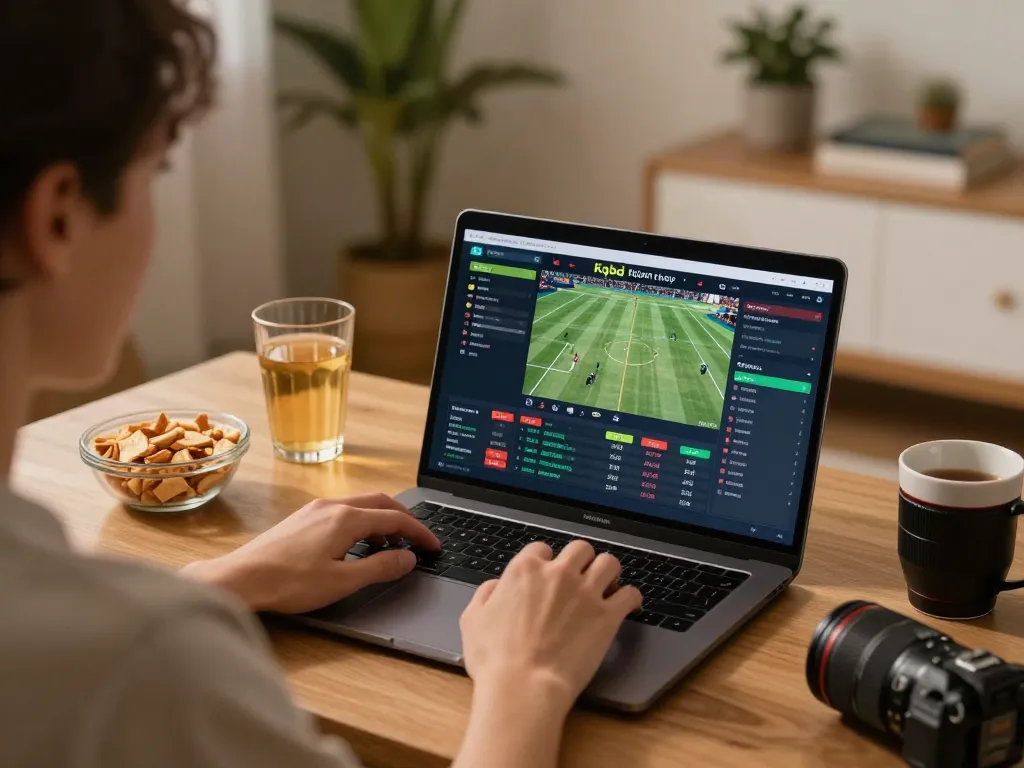 Kqbd hôm nay is being checked on a laptop during a comfortable home sports betting session