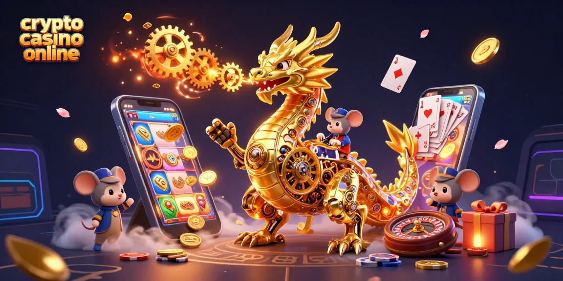 Gioca nei migliori crypto casino online e scopri l'azione con il drago dorato e i simboli fortunati.