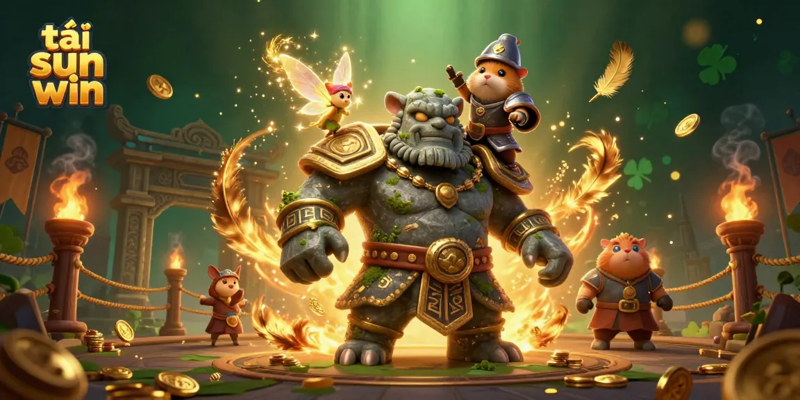 Engage with the thrilling world of tải sun win in an enchanting 3D casino scene featuring magical characters and dynamic elements.