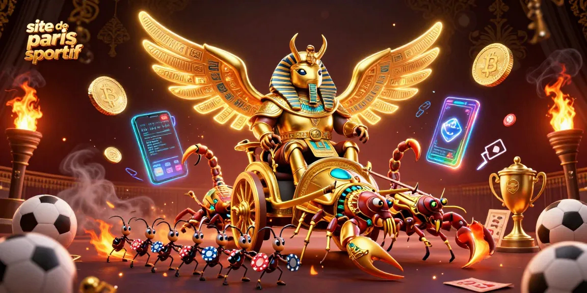 Pariez sur le site de paris sportif avec cette illustration captivante des jeux d'argent.