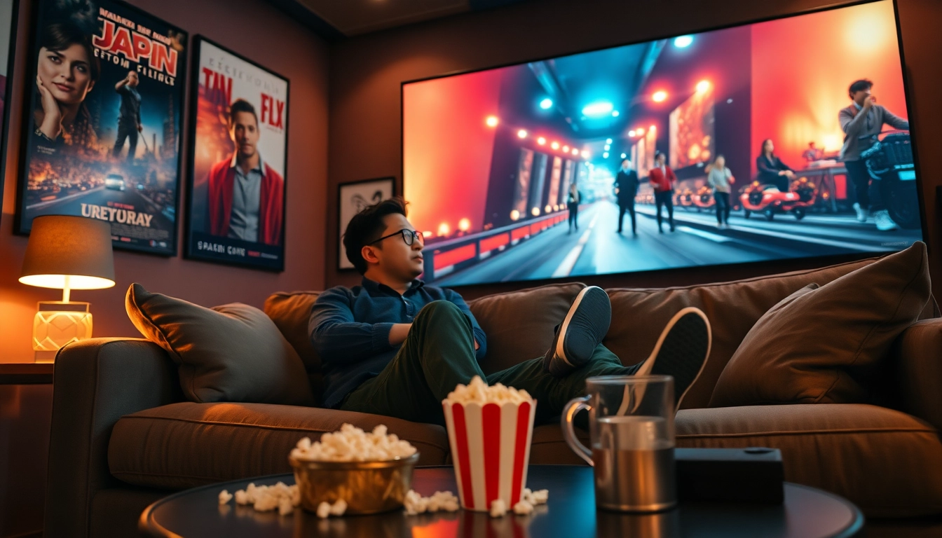 ชมภาพยนตร์ ดูหนังออนไลน์ บนโซฟาที่สะดวกสบายในบรรยากาศอบอุ่น
