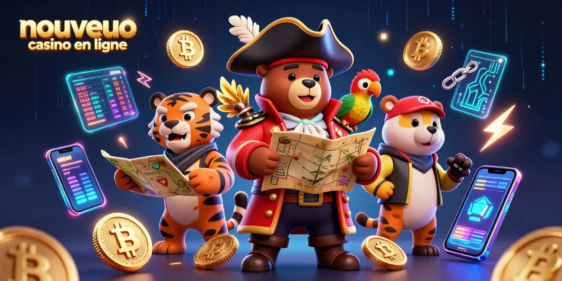 Explorez le nouveau casino en ligne avec des personnages 3D dynamiques et des éléments de jeu captivants.