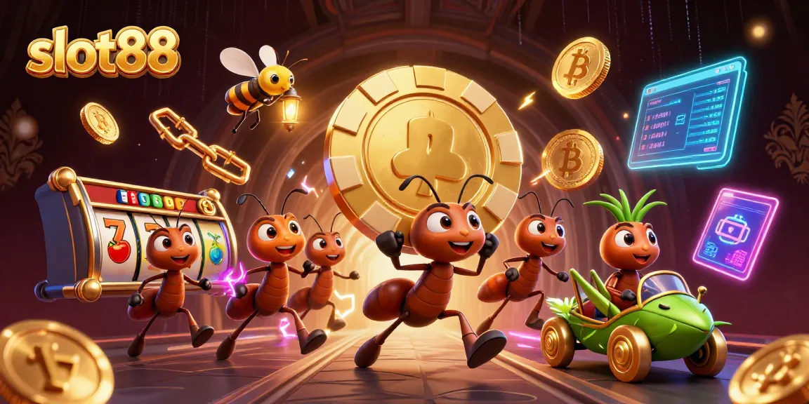 Experience thrilling slot88 action with vibrant visuals of cartoon characters in a dynamic casino heist.