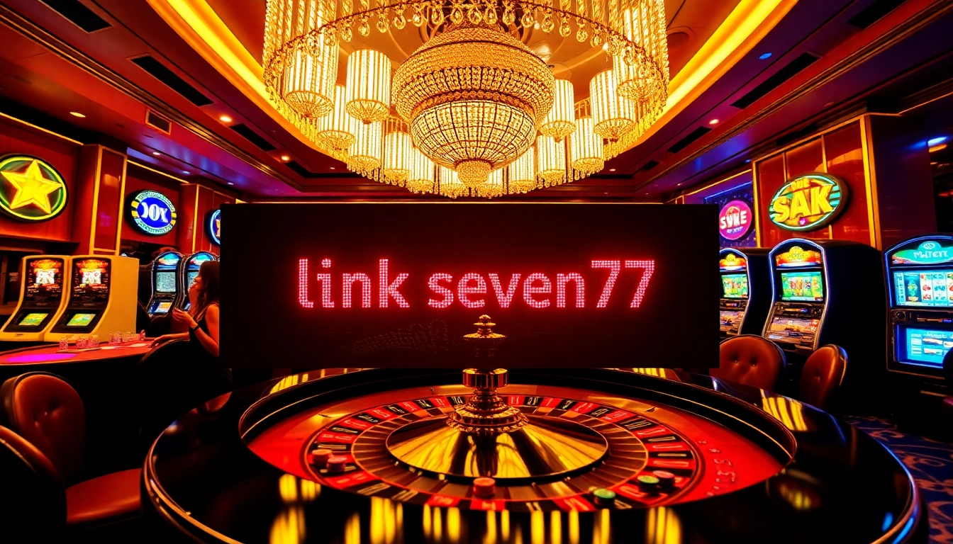 Experience thrilling gameplay action at the link seven77 casino with luxurious roulette and vibrant gaming elements.