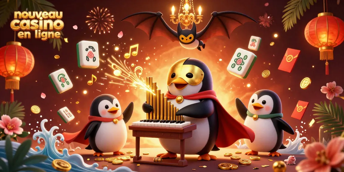 Découvrez le nouveau casino en ligne avec un pingouin fantôme en pleine action musicale!