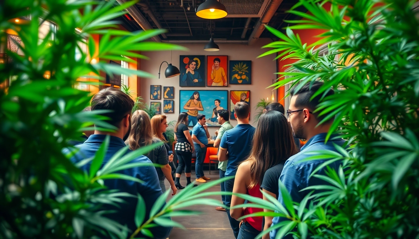 Erlebe die freundliche Atmosphäre bei der bluetenbande im Cannabis Social Club.