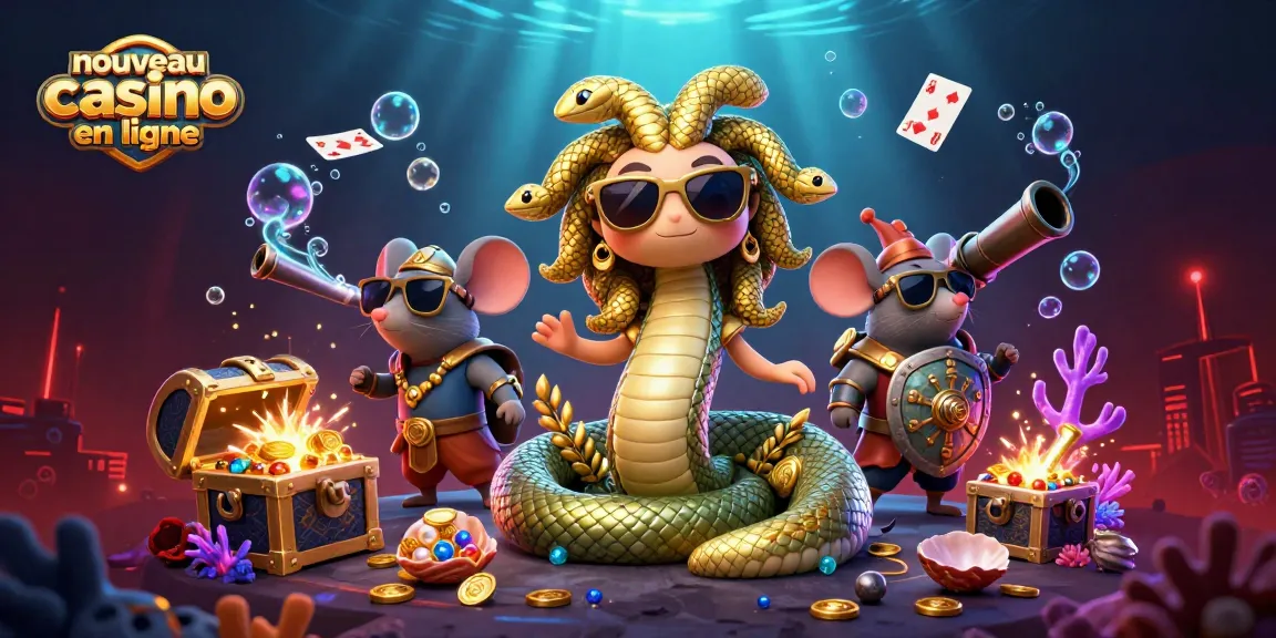 Jouez aux jeux au nouveau casino en ligne avec Méduse et des éléments de casino dynamiques