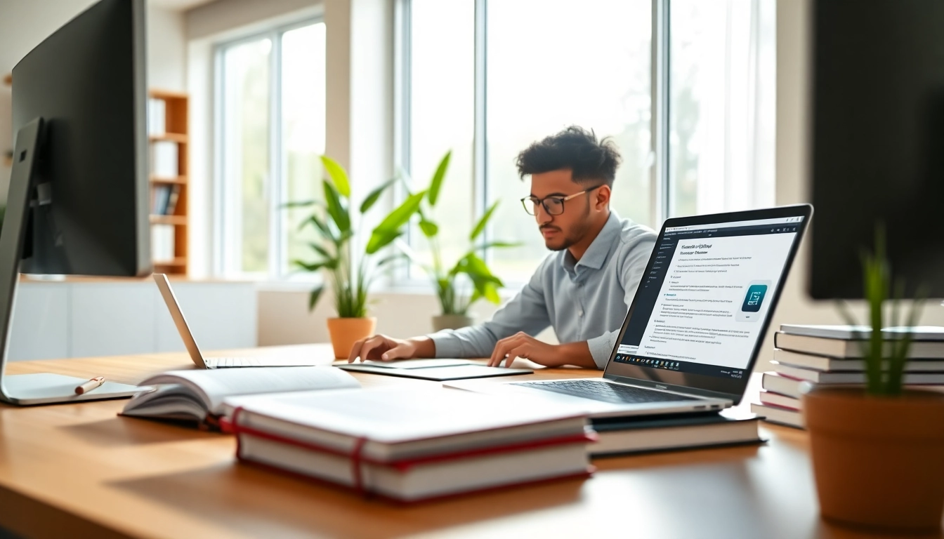 Enhance your success with professional remote exam help in a modern study environment.