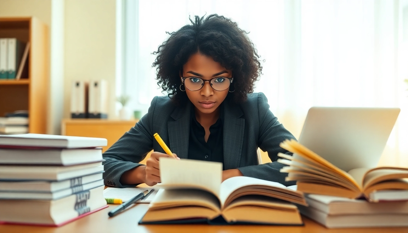 Hire someone to take LSAT for you with a focused student studying at a desk.