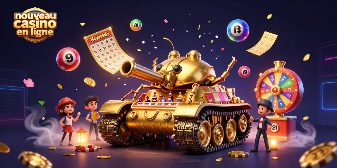 Plongez dans l'univers du nouveau casino en ligne avec une illustration animée captivante.