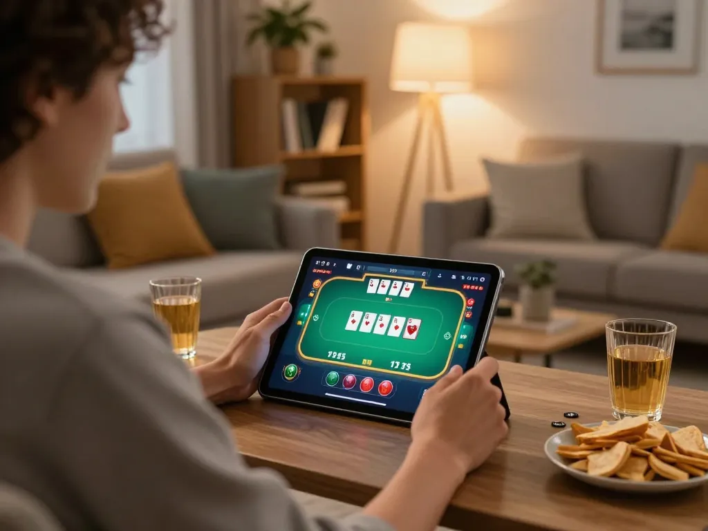 Engaging in an exciting poker game on Alexis77 as players strategize for a winning hand